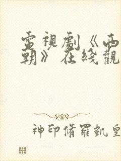 电视剧《西晋王朝》在线观看