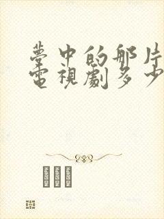 梦中的那片海 电视剧多少集