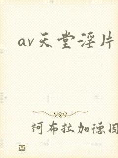 av天堂淫片封面