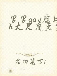 男男gay腐片h大尺度免费封面