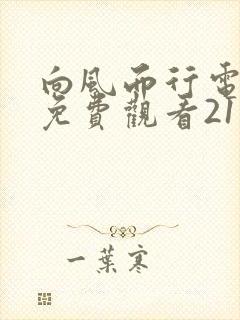 向风而行电视剧免费观看21集