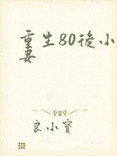 重生80后小辣妻