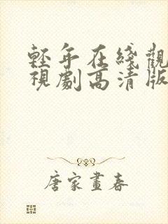 轻年在线观看电视剧高清版全集