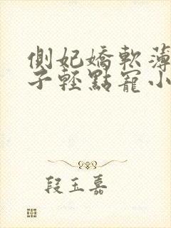 侧妃娇软薄情太子轻点宠小说