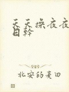 天天操夜夜流日日干