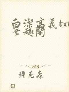 白洁高义txt笔趣阁封面