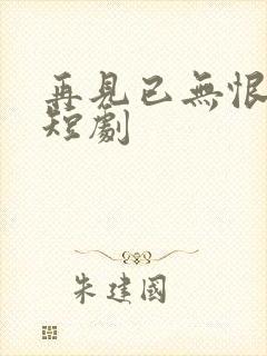 再见已无恨无爱短剧