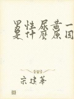 男性尿黄一年了是什么原因