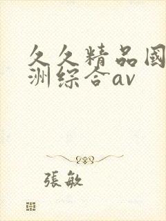 久久精品国产亚洲综合av封面