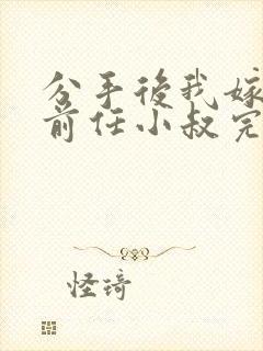 分手后我嫁给了前任小叔完整小说