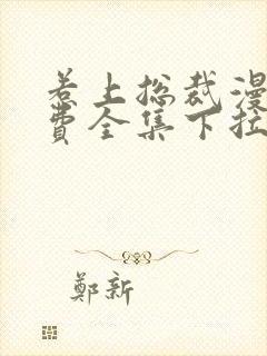 惹上总裁漫画免费全集下拉式封面