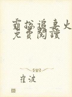 霸总追妻火葬场免费阅读