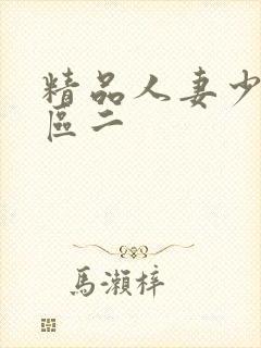 精品人妻少妇一区二封面