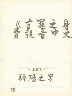 《有罪之身》免费观看中文版高清封面