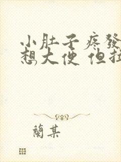 小肚子疼发胀 想大便 但拉不出来