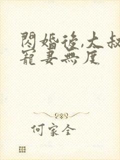 闪婚后,大叔他宠妻无度