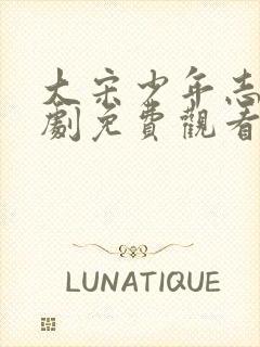 大宋少年志电视剧免费观看完整版