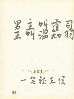 男主叫霍司砚女主叫温知羽的小说