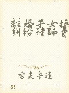 离婚子女抚养权纠纷律师费