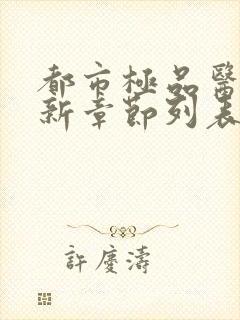 都市极品医神最新章节列表免费封面