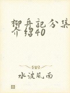 柳舟记分集剧情介绍40