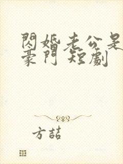 闪婚老公是超级豪门 短剧