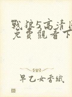 战狼5高清国语免费观看下载封面