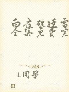 白夜破晓电视剧全集免费完整版