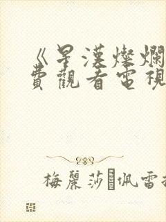 《星汉灿烂》免费观看电视剧完整版封面