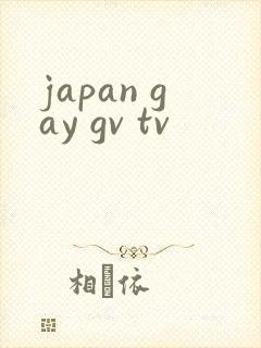 japan gay gv tv封面