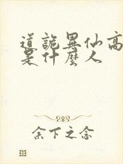 道诡异仙高智坚是什么人