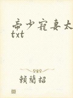 帝少宠妻太嚣张txt