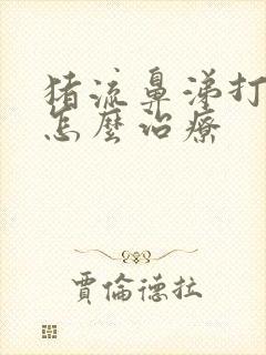 猪流鼻涕打喷嚏怎么治疗