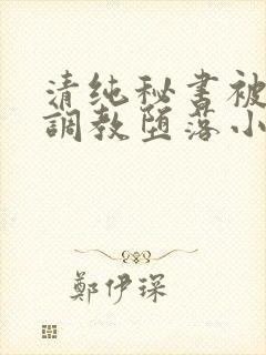 清纯秘书被当众调教堕落小说