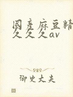 国产麻豆精品久久久久av