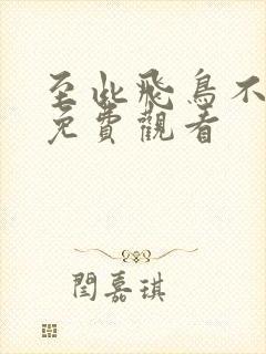 至此飞鸟不相逢免费观看封面