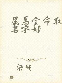 属马金命取什么名字好