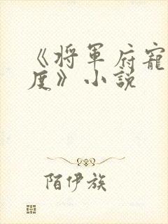 《将军府宠妻无度》小说