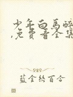 少年白马醉春风,免费看全集