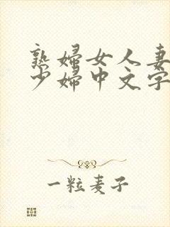 熟妇女人妻丰满少妇中文字幕