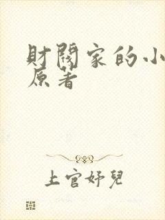 财阀家的小儿子原著封面