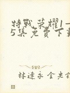 特战荣耀1—45集免费下载