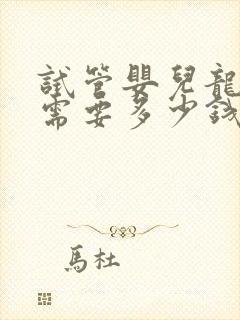 试管婴儿龙凤胎需要多少钱封面