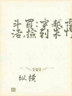 斗罗:穿越霍雨浩,捡到朱竹清封面