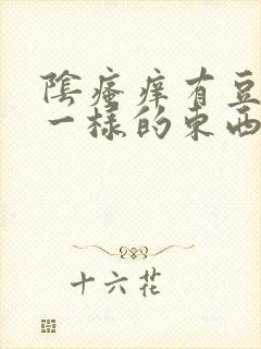 阴瘙痒有豆腐渣一样的东西