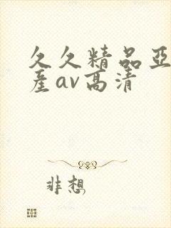 久久精品亚洲国产av高清