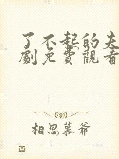 了不起的夫人短剧免费观看全集高清