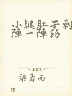 小腿肚子刺痛一阵一阵的封面