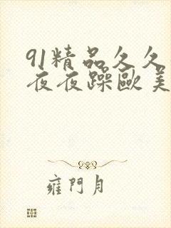 91精品久久躁夜夜躁欧美.