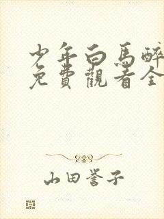 少年白马醉春风免费观看全集40集